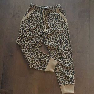 Cheetah Print Trackpants - Poppy & Peonies
